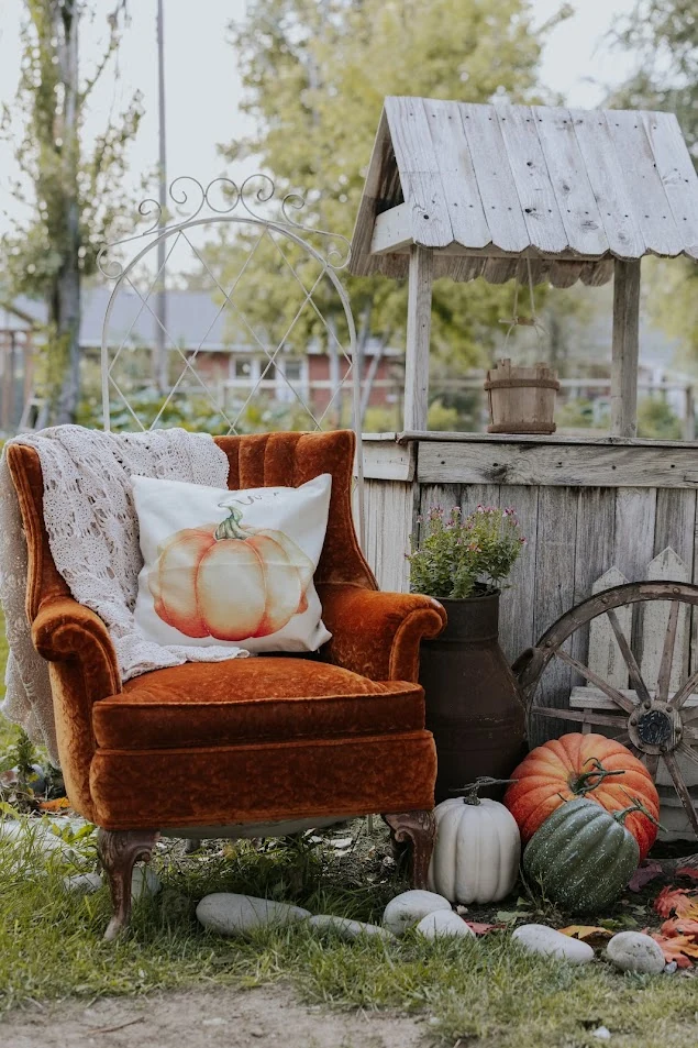 Rustic photography setting at the farm